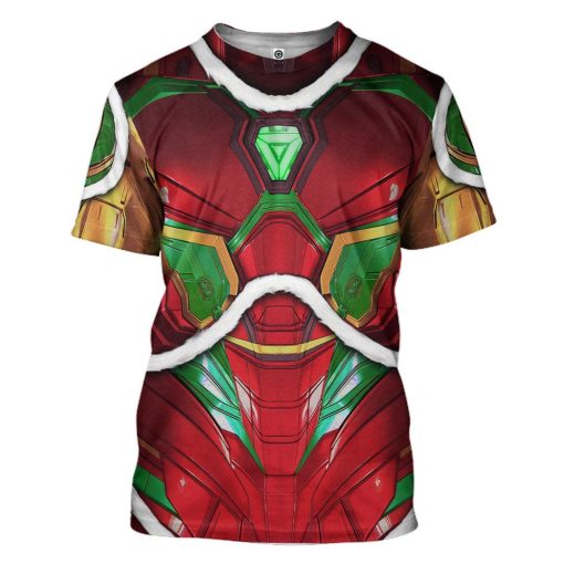 Gearhuman 3D Ironman Christmas Custom Tshirt Apparel GJ08101 3D T-shirt T-Shirt S