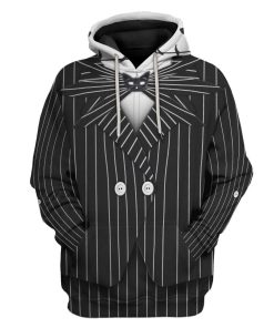 Gearhuman 3D Jack Skellington Halloween Cosplay Custom Hoodie Apparel GV21084 3D Custom Fleece Hoodies Hoodie S 