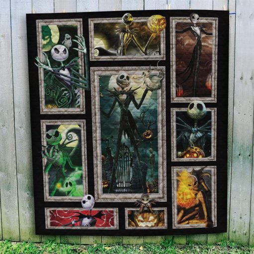 Gearhuman 3D Jack Skellington Halloween Pumpkin Custom Quilt GV200810 Quilt