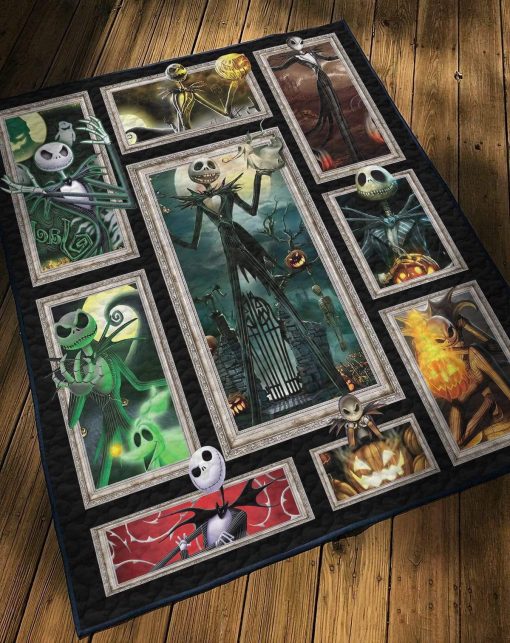 Gearhuman 3D Jack Skellington Halloween Pumpkin Custom Quilt GV200810 Quilt