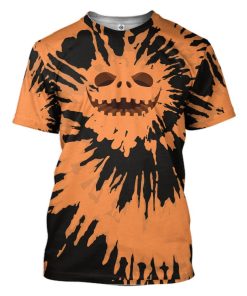 Gearhuman 3D Jack Skellington Tie Dye Custom Tshirt Apparel GW18093 3D T-shirt T-Shirt S 