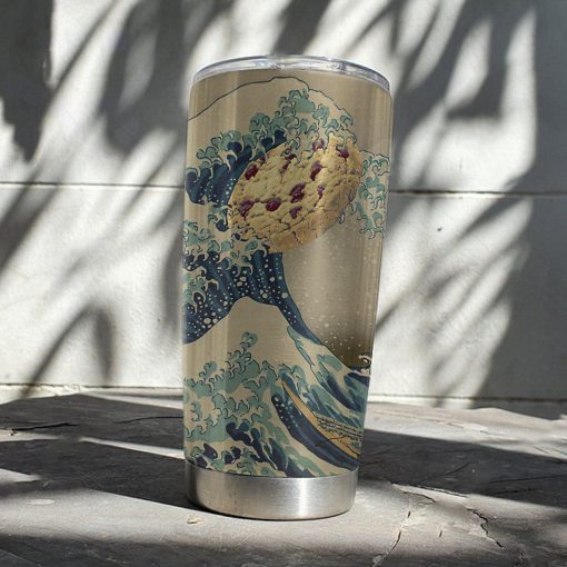 Gearhuman 3D Japanese Wave Cookie Monster Custom Tumbler GH290910 Tumbler