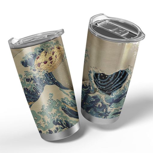 Gearhuman 3D Japanese Wave Cookie Monster Custom Tumbler GH290910 Tumbler