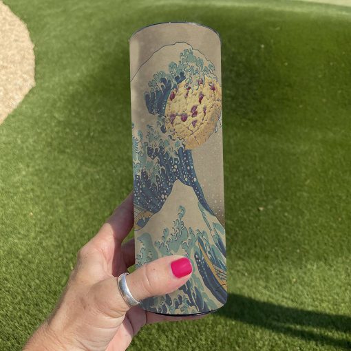 Gearhuman 3D Japanese Wave Cookie Monster Custom Tumbler GH290910 Tumbler