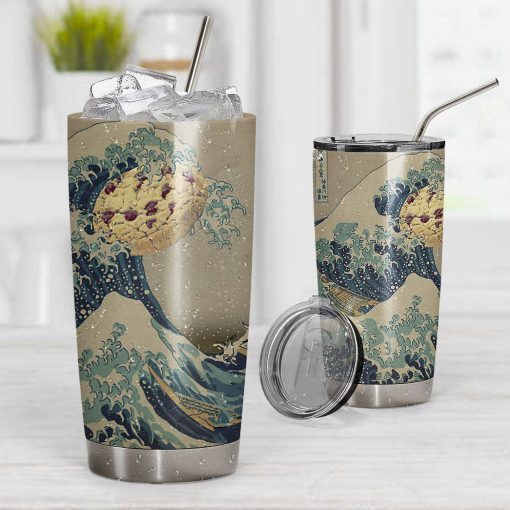 Gearhuman 3D Japanese Wave Cookie Monster Custom Tumbler GH290910 Tumbler