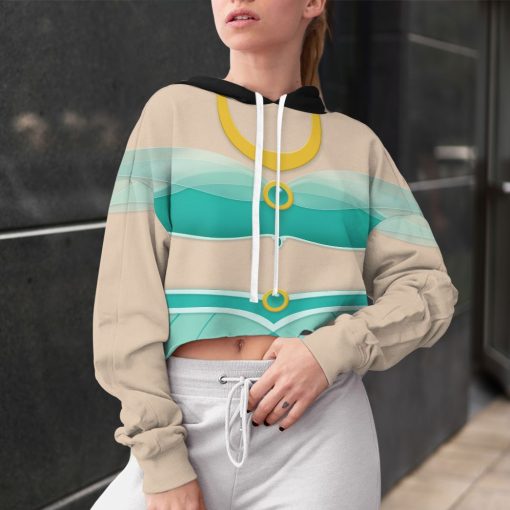 Gearhuman 3D Jasmine Princess Custom Crop Hoodie CC08124 Crop Hoodie
