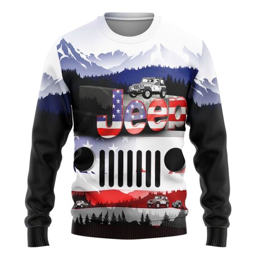 Gearhuman 3D Jeep American Flag Tshirt Hoodie Apparel 2 Gearhuman 3D Jeep American Flag Tshirt Hoodie Apparel ZZ2705213 3D Apparel Long Sleeve S