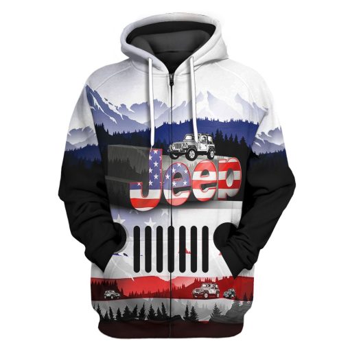 Gearhuman 3D Jeep American Flag Tshirt Hoodie Apparel 4 Gearhuman 3D Jeep American Flag Tshirt Hoodie Apparel ZZ2705213 3D Apparel Zip Hoodie S