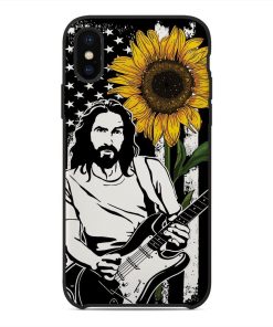 Gearhuman 3D Jesus And Guitar Custom Phonecase GB04013 Glass Phone Case Iphone X 