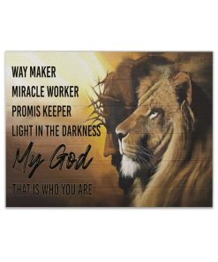 Gearhuman 3D Jesus And Lion Quotes Custom Canvas GW09034 Canvas 1 Piece Non Frame M
