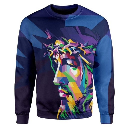 Gearhuman 3D Jesus Christ Custom T-Shirts Hoodies Apparel JE-TA1102206 3D Custom Fleece Hoodies Long Sleeve S