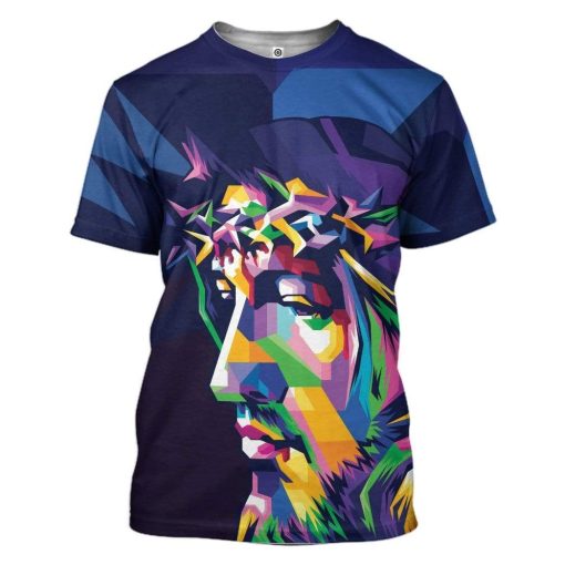 Gearhuman 3D Jesus Christ Custom T-Shirts Hoodies Apparel JE-TA1102206 3D Custom Fleece Hoodies T-Shirt S