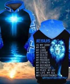 Gearhuman 3D Jesus Is My Everything Custom Tshirt Hoodie Apparel CGW20104 3D Apparel 