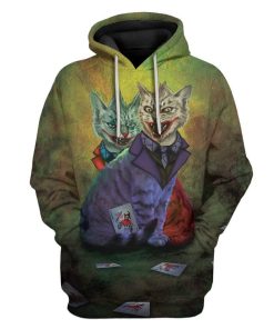 Gearhuman 3D JK Cat Custom T-Shirts Hoodies Apparel GA17025 3D Custom Fleece Hoodies Hoodie S 