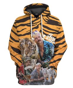 Gearhuman 3D Joe Exotic Tiger King Custom Fleece Hoodie Apparel GW23049 3D Custom Fleece Hoodies Hoodie S 
