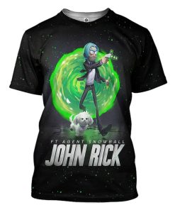 Gearhuman 3D John Rick Custom Tshirt Apparel GQ06102 3D T-shirt T-Shirt S 