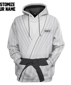 Gearhuman 3D Judo White Uniform Custom Name Tshirt Hoodie Apparel GB050312 3D Apparel Hoodie S