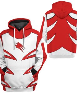 Gearhuman 3D Jungle Fury Red Master Mode Power Ranger Tshirt Hoodie Apparel GB190119 3D Apparel