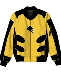 Gearhuman 3D Jungle Fury Yellow Power Ranger Bomber GB190110 Bomber Jacket Bomber S 