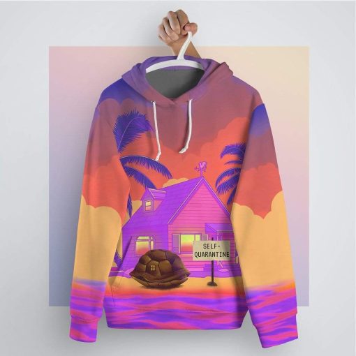 Gearhuman 3D Kame House Custom Fleece Hoodie Apparel GA27034 3D Custom Fleece Hoodies