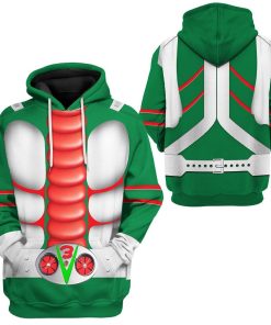 Gearhuman 3D Kamen Rider V3 Tshirt Hoodie Apparel GB250116 3D Apparel