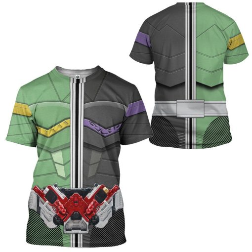 Gearhuman 3D Kamen Rider W Cyclone Joker Form Tshirt Hoodie Apparel GB250112 3D Apparel