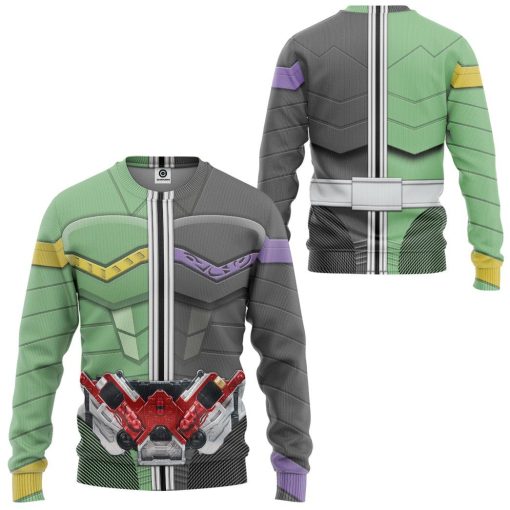 Gearhuman 3D Kamen Rider W Cyclone Joker Form Tshirt Hoodie Apparel GB250112 3D Apparel