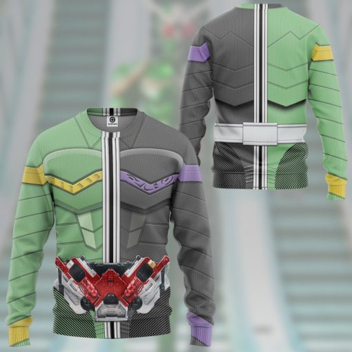 Gearhuman 3D Kamen Rider W Cyclone Joker Form Tshirt Hoodie Apparel GB250112 3D Apparel