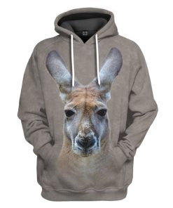 Gearhuman 3D Kangaroo Front And Back Tshirt Hoodie Apparel GV09031 3D Apparel Hoodie S