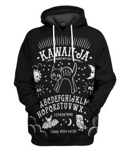 Gearhuman 3D Kawaii Ouija Board Custom Hoodie Apparel GW14082 3D Custom Fleece Hoodies Hoodie S 
