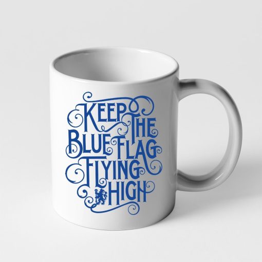 Gearhuman 3D Keep The Blue Flag Flying High Mug ZK0106214 Mug 11oz