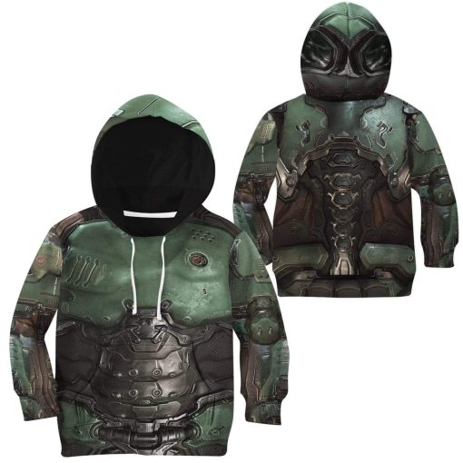 Gearhuman 3D Kid Cosplay Doom Slayer Doomguy Custom Apparel GT12034K Kid 3D Apparel