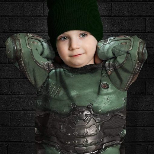 Gearhuman 3D Kid Cosplay Doom Slayer Doomguy Custom Apparel GT12034K Kid 3D Apparel