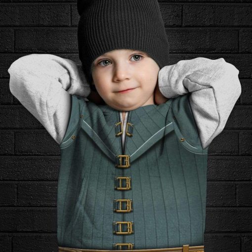 Gearhumans 3D Kid Cosplay Flynn Hoodie Apparel 4 Gearhuman 3D Kid Cosplay Flynn Hoodie Apparel GA26034 Kid 3D Apparel