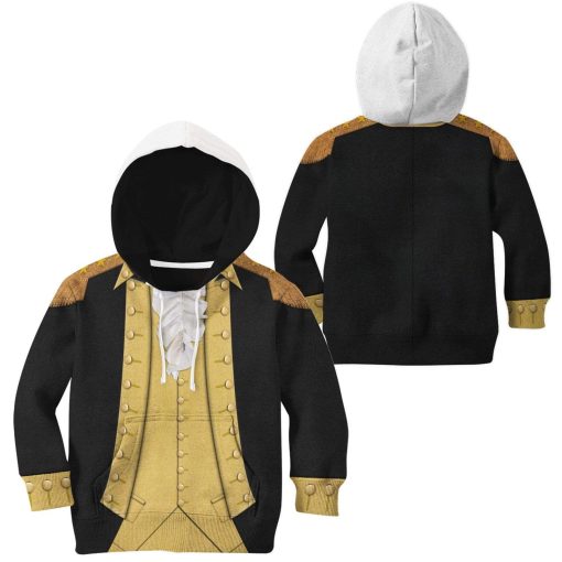 Gearhuman 3D Kid George Washington Hoodie Apparel GA25032 Kid 3D Apparel