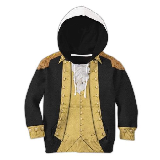 Gearhuman 3D Kid George Washington Hoodie Apparel GA25032 Kid 3D Apparel Kid Hoodie S