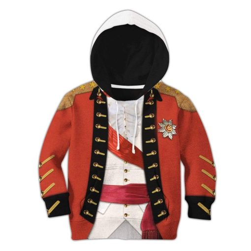 Gearhuman 3D Kid Henry Clinton Custom Hoodie Apparel GT28817 Kid 3D Apparel Kid Hoodie 2XS