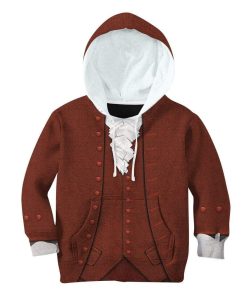 Gearhuman 3D Kid Hoodie Custom Benjamin Franklin Apparel HD-DT3081919K Kid 3D Apparel Kid Hoodie 2XS