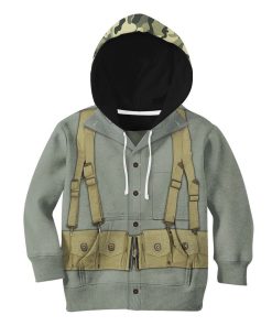 Gearhuman 3D Kid MARINE CORPS Uniform Custom Tshirt Hoodie Apparel CK07124 Kid 3D Apparel Hoodie S