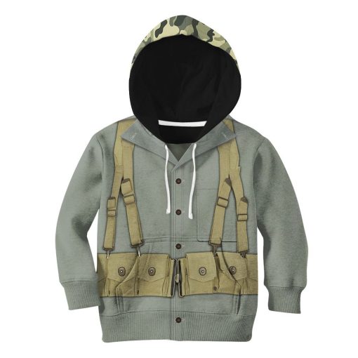 Gearhuman 3D Kid MARINE CORPS Uniform Custom Tshirt Hoodie Apparel CK07124 Kid 3D Apparel Hoodie S