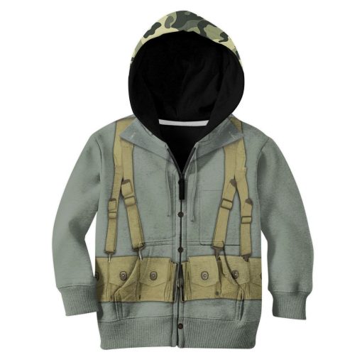Gearhuman 3D Kid MARINE CORPS Uniform Custom Tshirt Hoodie Apparel CK07124 Kid 3D Apparel Zip Hoodie S