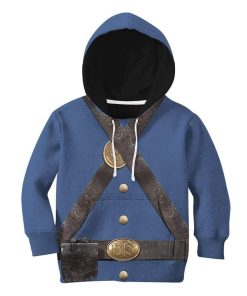 Gearhuman 3D Kid US Civil War Union Infantry Uniform Hoodie Apparel GA26032 Kid 3D Apparel Kid Hoodie 2XS