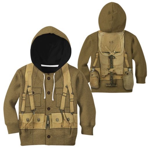 Gearhumans 3D Kid WW1 Soldier Uniform Custom Tshirt Hoodie Apparel 5 Gearhuman 3D Kid WW1 Soldier Uniform Custom Tshirt Hoodie Apparel CK07126 Kid 3D Apparel