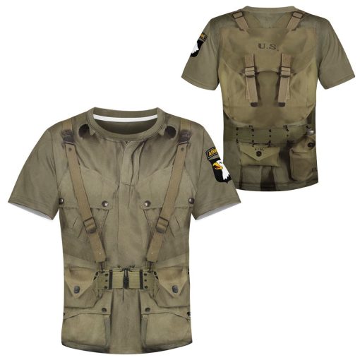 Gearhumans 3D Kid WW2 Paratroopers Uniform Custom Tshirt Hoodie Apparel 6 Gearhuman 3D Kid WW2 Paratroopers Uniform Custom Tshirt Hoodie Apparel CK07121 Kid 3D Apparel