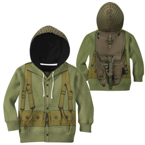 Gearhumans 3D Kid WW2 Soldier Uniform Custom Tshirt Hoodie Apparel 5 Gearhuman 3D Kid WW2 Soldier Uniform Custom Tshirt Hoodie Apparel CK07122 Kid 3D Apparel