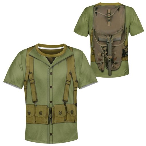 Gearhumans 3D Kid WW2 Soldier Uniform Custom Tshirt Hoodie Apparel 6 Gearhuman 3D Kid WW2 Soldier Uniform Custom Tshirt Hoodie Apparel CK07122 Kid 3D Apparel