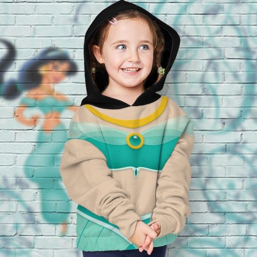 Gearhumans 3D Kids Jasmine Princess Custom Tshirt Hoodie Appreal 7 Gearhuman 3D Kids Jasmine Princess Custom Tshirt Hoodie Appreal CC11125 Kid 3D Apparel