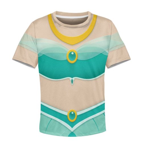 Gearhumans 3D Kids Jasmine Princess Custom Tshirt Hoodie Appreal 4 Gearhuman 3D Kids Jasmine Princess Custom Tshirt Hoodie Appreal CC11125 Kid 3D Apparel Kid T-Shirt XS