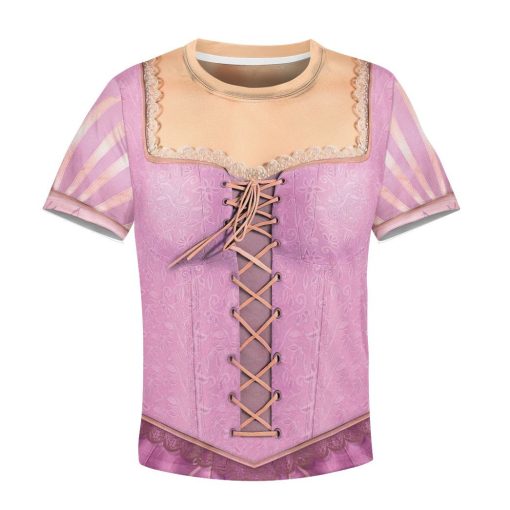 Gearhumans 3D Kids Rapunzel Princess Custom Tshirt Hoodie Appreal 4 Gearhuman 3D Kids Rapunzel Princess Custom Tshirt Hoodie Appreal CC11128 Kid 3D Apparel Kid T-Shirt XS