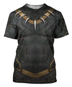 Gearhuman 3D Killmonger Golden Jaguar Custom Tshirt Apparel GW06103 3D T-shirt T-Shirt S 